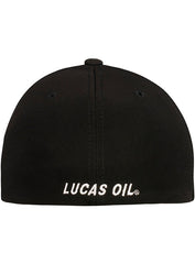 Lucas Oil Flex Fit Hat in Black - Back View