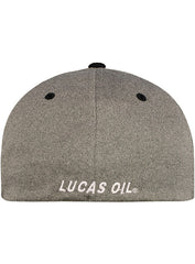 Lucas Oil Heather Poly Hat in Gray - Back View