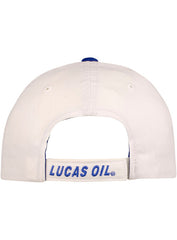Lucas Oil Brushed Cotton Hat (White) in White - Back View